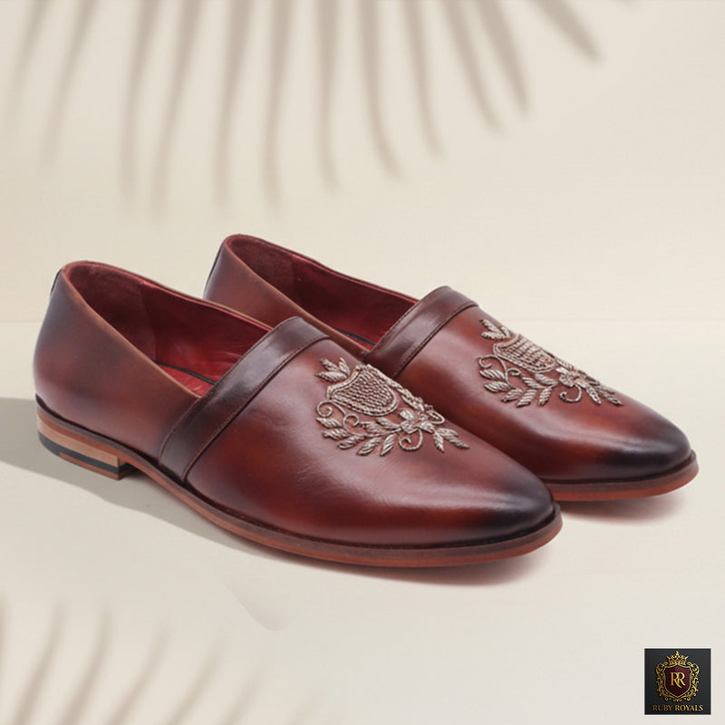 Majestic Ornate – Imperial Crest Cherry Brown Mess Pad | Ruby Royals